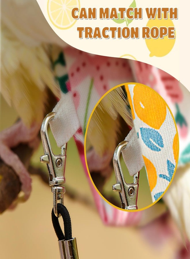 CoolShef حفاضات ببغاء من قطعتين من كول شيف | حفاضات طيور لطيفة قابلة لإعادة الاستخدام والغسل للببغاء | أحزمة قابلة للتعديل تناسب طيور البادجي والكونيور والباراكيت (5.9 × 12 سم) - Image 5